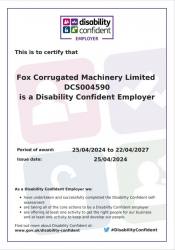 Disability Confident Certificate