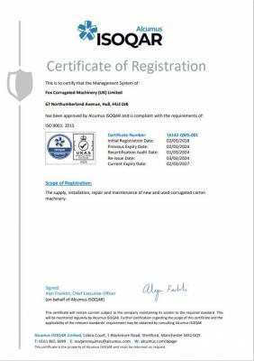 ISO 9001:2015  - Certificate